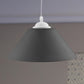 Black/Gray/Dark Green Conic Shade Pendant Light Modern Metal 1 Head Living Room Hanging Lamp with Adjustable Cord Clearhalo 'Ceiling Lights' 'Modern Pendants' 'Modern' 'Pendant Lights' 'Pendants' Lighting' 249570