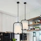Black/White 1 Light Pendant Lighting Classic Fabric Sky Lantern Hanging Lamp for Bedroom Clearhalo 'Ceiling Lights' 'Pendant Lights' 'Pendants' Lighting' 249666