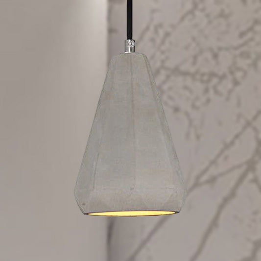 Gray Conical Pendant Light Industrial Stylish Cement 1 Light Kitchen Hanging Light Clearhalo 'Ceiling Lights' 'Modern Pendants' 'Modern' 'Pendant Lights' 'Pendants' Lighting' 249693