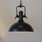 11"/14.5" Width Domed Metallic Ceiling Pendant Industrial 1 Head Coffee Shop Pendant Light Fixture in Black Clearhalo 'Art Deco Pendants' 'Black' 'Cast Iron' 'Ceiling Lights' 'Ceramic' 'Crystal' 'Industrial Pendants' 'Industrial' 'Metal' 'Middle Century Pendants' 'Pendant Lights' 'Pendants' 'Rustic Pendants' 'Tiffany' Lighting' 250046