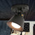 Black/White 1 Head Semi Flush Ceiling Light Loft Stylish Metallic Conical Shade Rotatable Ceiling Lamp Black Clearhalo 'Ceiling Lights' 'Close To Ceiling Lights' 'Close to ceiling' 'Semi-flushmount' Lighting' 250062