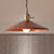 1 Bulb Pendant Light Rustic Style Saucer Shade Metal Hanging Lamp with Adjustable Cord in Silver/Red/Blue Red Clearhalo 'Ceiling Lights' 'Modern Pendants' 'Modern' 'Pendant Lights' 'Pendants' Lighting' 250312