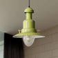 Industrial Stylish Saucer Ceiling Fixture 1 Light Metallic Pendant Lighting in Blue/Sky Blue/Yellow for Living Room Clearhalo 'Ceiling Lights' 'Modern Pendants' 'Modern' 'Pendant Lights' 'Pendants' Lighting' 250438