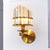 K9 Crystal Wall Sconce Lamp Contemporary Style Metal 1 Light Black/Brass Finish Wall Light Fixture for Living Room Brass Clearhalo 'Modern wall lights' 'Modern' 'Wall Lamps & Sconces' 'Wall Lights' Lighting' 250485