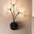 Black Dandelion Sconce Light Vintage 3 Lights Crystal Wall Mount Light for Stairway - Black - Clearhalo - 'Cast Iron' - 'Glass' - 'Industrial' - 'Modern wall lights' - 'Modern' - 'Tiffany' - 'Traditional wall lights' - 'Wall Lamps & Sconces' - 'Wall Lights' - Lighting' - 250550