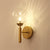 Clear Glass Brass Sconce Light Sphere 1-Light Modern Wall Lamp Fixture for Bedroom Clear Clearhalo 'Cast Iron' 'Glass' 'Industrial' 'Modern wall lights' 'Modern' 'Tiffany' 'Traditional wall lights' 'Wall Lamps & Sconces' 'Wall Lights' Lighting' 250576