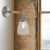 Single Bulb Wall Sconce Lighting with Dome Shade Clear Glass Industrial Living Room Light Fixture, 8"/4"/6" L Wooden Arm Clear Clearhalo 'Cast Iron' 'Glass' 'Industrial wall lights' 'Industrial' 'Middle century wall lights' 'Modern' 'Tiffany' 'Traditional wall lights' 'Wall Lamps & Sconces' 'Wall Lights' Lighting' 250946