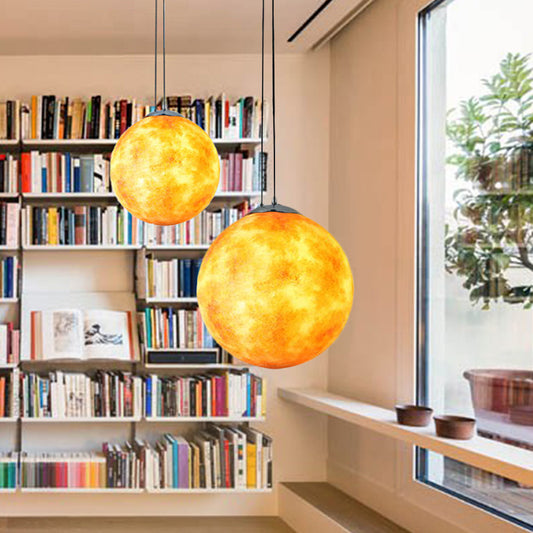 Pendant Lamp for Bedroom, Modern Globe Shade Ceiling Light Fixture in Chrome for Kids Clearhalo 'Ceiling Lights' 'Pendant Lights' 'Pendants' Lighting' 250971