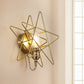 Modern Wire Frame Wall Sconce One Bulb Metallic Wall Light in Gold for Baby Room Bathroom Clearhalo 'Wall Lamps & Sconces' 'Wall Lights' Lighting' 251050