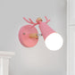 Metal Small Cone Wall Light with Deer Horn Rotatable Kid Bedroom 1 Light Nordic Style Wall Lamp Clearhalo 'Wall Lamps & Sconces' 'Wall Lights' Lighting' 251176