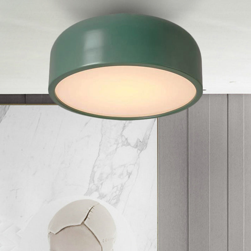 Bedroom Ceiling Light LED, Nordic Flush Mount Lighting with Acrylic Dome Shade for Kids Green Clearhalo 'Ceiling Lights' 'Close To Ceiling Lights' 'Close to ceiling' 'Flush mount' Lighting' 251312