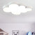 Acrylic Cloud Ceiling Flush Mount Modern Flush Mount Ceiling Light for Classroom Kid Bedroom White Clearhalo 'Ceiling Lights' 'Close To Ceiling Lights' 'Close to ceiling' 'Flush mount' Lighting' 251378