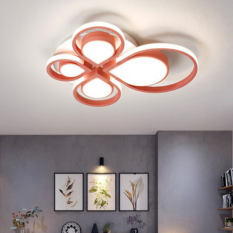 Living Room Flower Ceiling Light Fixture Acrylic Modern Flush Mount Ceiling Light Clearhalo 'Ceiling Lights' 'Close To Ceiling Lights' 'Close to ceiling' Lighting' 251420