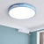 Kid Bedroom Etched Round Ceiling Light Acrylic Metal Macaron Loft Ceiling Mount Light Blue Clearhalo 'Ceiling Lights' 'Close To Ceiling Lights' 'Close to ceiling' 'Flush mount' Lighting' 251456