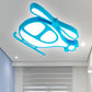 Helicopter Kid Bedroom Ceiling Light Fixture Cartoon Acrylic Flush Mount Ceiling Light Clearhalo 'Ceiling Lights' 'Close To Ceiling Lights' 'Close to ceiling' 'Flush mount' Lighting' 251532
