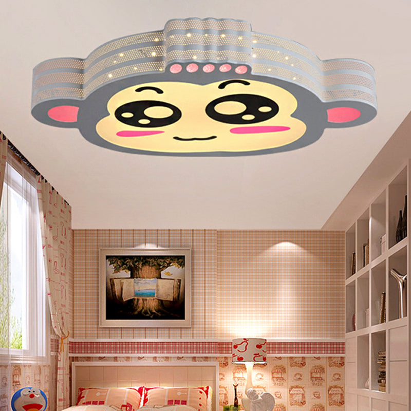 Bedroom Animal Flush Mount Ceiling Light Acrylic Cartoon LED Flush Ceiling Lights White Warm Clearhalo 'Ceiling Lights' 'Close To Ceiling Lights' 'Close to ceiling' 'Flush mount' Lighting' 251552