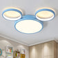 Mouse Kids Bedroom Flush Mount Light Acrylic Nordic Style Candy Colored Ceiling Lamp Blue Warm Clearhalo 'Ceiling Lights' 'Close To Ceiling Lights' 'Close to ceiling' 'Flush mount' Lighting' 251555