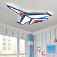 Boys Bedroom Airplane Flush Ceiling Light Acrylic Contemporary Cool Blue Ceiling Lamp Blue White Pointed Clearhalo 'Ceiling Lights' 'Close To Ceiling Lights' 'Close to ceiling' 'Flush mount' Lighting' 251606