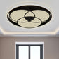 Acrylic Circle Flush Mount Ceiling Light Art Deco Flush Ceiling Light Fixture for Bedroom Clearhalo 'Ceiling Lights' 'Close To Ceiling Lights' 'Close to ceiling' 'Flush mount' Lighting' 251653