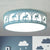 Acrylic Circular Flush Mount Ceiling Fixture Modern Contemporary Ceiling Light for Kid Bedroom Blue Clearhalo 'Ceiling Lights' 'Close To Ceiling Lights' 'Close to ceiling' 'Flush mount' Lighting' 251823