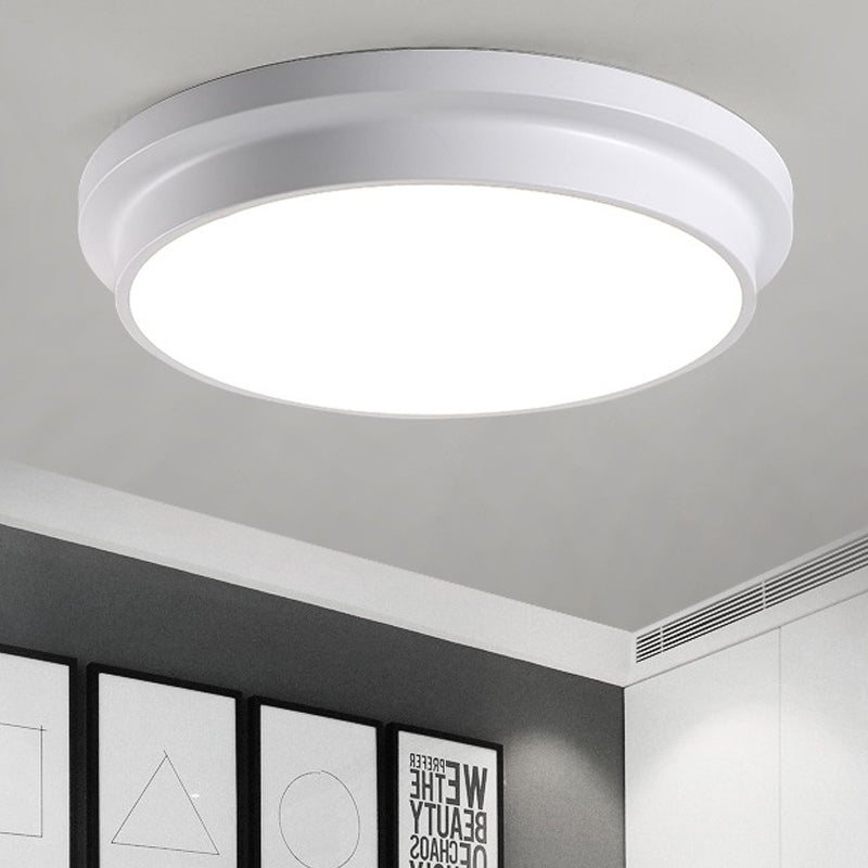 Nordic Macaron Colored Ceiling Light Round Shape Acrylic Flushmount Light for Child Bedroom White Clearhalo 'Ceiling Lights' 'Close To Ceiling Lights' 'Close to ceiling' 'Flush mount' Lighting' 251887