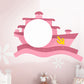 Wood Steamship Flush Mount Light Kindergarten Nautical Ceiling Lamp Pink Clearhalo 'Ceiling Lights' 'Close To Ceiling Lights' 'Close to ceiling' 'Flush mount' Lighting' 251930