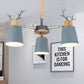 Nordic Bucket Semi Ceiling Mount Light Metal Wood Ceiling Lamp in Green for Living Room Clearhalo 'Ceiling Lights' 'Chandeliers' Lighting' options 252001