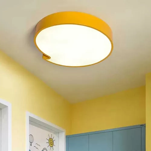 Living Room Round Flush Mount Light Acrylic and Metal Simple Style Ceiling Light Clearhalo 'Ceiling Lights' 'Close To Ceiling Lights' 'Close to ceiling' 'Flush mount' Lighting' 25214