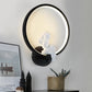 Art Ring Sconce Light with Little Angel Metal Resin Wall Lamp for Bedroom Mirror Bathroom Clearhalo 'Wall Lamps & Sconces' 'Wall Lights' Lighting' 252428