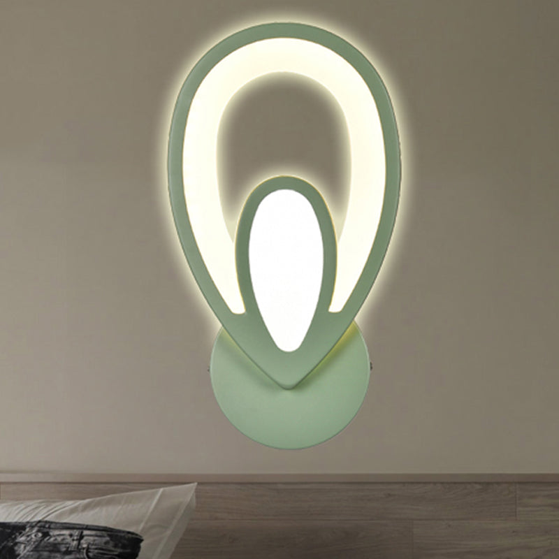 Child Bedroom Stair Wall Light Acrylic Metal Cartoon Sconce Lamp with Candy Color Clearhalo 'Wall Lamps & Sconces' 'Wall Lights' Lighting' 252461