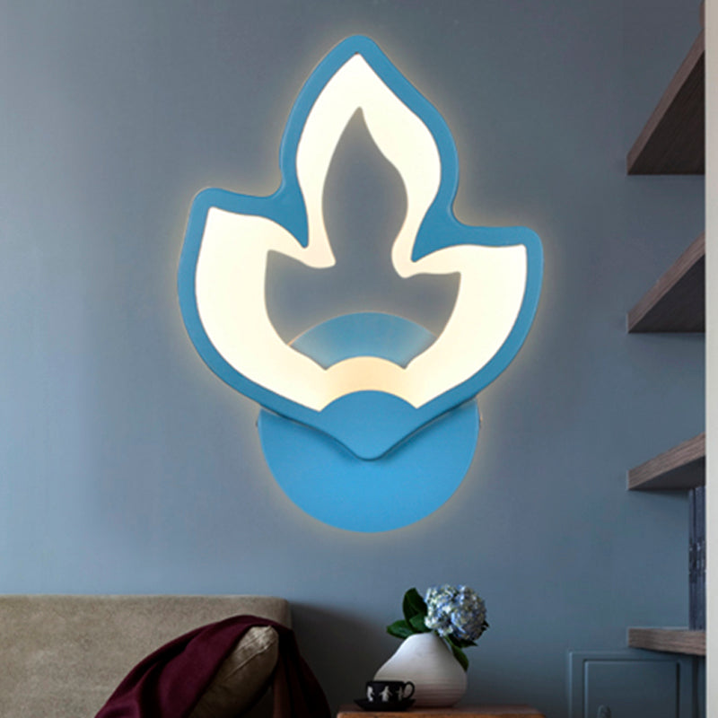 Child Bedroom Stair Wall Light Acrylic Metal Cartoon Sconce Lamp with Candy Color Clearhalo 'Wall Lamps & Sconces' 'Wall Lights' Lighting' 252473