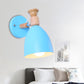 Nordic Stylish Dome Wall Light Rotatable Metal One Bulb Undertint Sconce Light for Kindergarten Clearhalo 'Wall Lamps & Sconces' 'Wall Lights' Lighting' 252506
