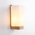 Japanese Stylish Cuboid Wall Sconce One Light Frosted Glass Wall Lighting in White for Office Hotel Wood Clearhalo 'Modern wall lights' 'Modern' 'Wall Lamps & Sconces' 'Wall Lights' Lighting' 252983