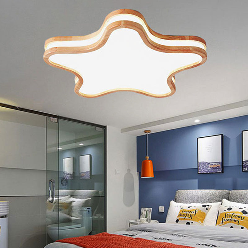 Nordic Style Sky Ceiling Mount Light Acrylic White LED Ceiling Lamp for Kid Bedroom Clearhalo 'Ceiling Lights' 'Close To Ceiling Lights' 'Close to ceiling' 'Flush mount' Lighting' 253023