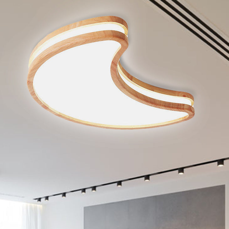 Nordic Style Sky Ceiling Mount Light Acrylic White LED Ceiling Lamp for Kid Bedroom White Moon Clearhalo 'Ceiling Lights' 'Close To Ceiling Lights' 'Close to ceiling' 'Flush mount' Lighting' 253024