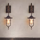 Caged Coffee Shop Wall Light Fixture Traditional Metal 1 Light Rust Sconce Lamp with Dragon Clearhalo 'Art deco wall lights' 'Cast Iron' 'Glass' 'Industrial wall lights' 'Industrial' 'Middle century wall lights' 'Modern' 'Rustic wall lights' 'Tiffany' 'Traditional wall lights' 'Wall Lamps & Sconces' 'Wall Lights' Lighting' 253078