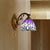 Lodge Style Dragonfly Wall Mount Light Stained Glass Multicolor Sconce Lighting Purple With Switch Clearhalo 'Industrial' 'Middle century wall lights' 'Tiffany wall lights' 'Tiffany' 'Wall Lamps & Sconces' 'Wall Lights' Lighting' 253125