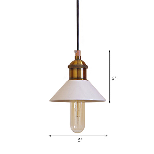 1 Bulb Pendant Lamp Mid Century Cone Ceramic Hanging Ceiling Light in White for Bedroom Clearhalo 'Art Deco Pendants' 'Cast Iron' 'Ceiling Lights' 'Ceramic' 'Crystal' 'Industrial Pendants' 'Industrial' 'Metal' 'Middle Century Pendants' 'Pendant Lights' 'Pendants' 'Tiffany' Lighting' 253283