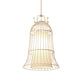 Bell White Glass Hanging Light Vintage 1 Light Dining Room Pendant Light with Black Wire Cage, 10"/14" Wide Clearhalo 'Ceiling Lights' 'Pendant Lights' 'Pendants' Lighting' 253290