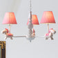Kids Lovely Pony Chandelier Metal Hanging Light with Dot Shade for Kindergarten Clearhalo 'Ceiling Lights' 'Chandeliers' Lighting' options 253500