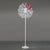 Dandelion Shape Living Room Floor Lamp Metal 1 Head Romantic Floor Lamp in White White Clearhalo 'Floor Lamps' 'Lamps' Lighting' 253510