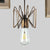 Farmhouse Open Bulb Hanging Lamp 1 Light Wrought Iron Pendant Lighting in Aged Brass for Restaurant Antique Brass Clearhalo 'Art Deco Pendants' 'Cast Iron' 'Ceiling Lights' 'Ceramic' 'Crystal' 'Industrial Pendants' 'Industrial' 'Metal' 'Middle Century Pendants' 'Pendant Lights' 'Pendants' 'Tiffany' Lighting' 253601