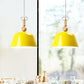 Nordic Bright-Colored Pendant Lamp Bell Shade Single Head Metallic Ceiling Lighting in Blue/Pink/Red/Yellow for Living Room Clearhalo 'Ceiling Lights' 'Modern Pendants' 'Modern' 'Pendant Lights' 'Pendants' Lighting' 253791