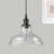 Black 1 Light Pendant Lighting Industrial Clear Glass Barn Hanging Lamp for Indoor Clear Clearhalo 'Ceiling Lights' 'Glass shade' 'Glass' 'Industrial Pendants' 'Industrial' 'Middle Century Pendants' 'Pendant Lights' 'Pendants' 'Tiffany' Lighting' 253908