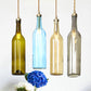 Industrial Wine Bottle Hanging Lamp 1 Light Glass Ceiling Pendant Light with Adjustable Cord in Smoke Grey/Green Clearhalo 'Ceiling Lights' 'Glass shade' 'Glass' 'Industrial Pendants' 'Industrial' 'Middle Century Pendants' 'Pendant Lights' 'Pendants' 'Tiffany' Lighting' 254308