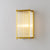 Gold Rectangular/Cylinder Wall Sconce Light Modern 1/2 Lights Fluted Crystal Wall Light Fixture for Living Room 1.0 Gold Rectangle Clearhalo 'Modern wall lights' 'Modern' 'Wall Lamps & Sconces' 'Wall Lights' Lighting' 254391