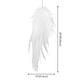 Angel Wing Feather Pendant Lighting Minimalist Plastic White Hanging Lamp for Living Room Clearhalo 'Ceiling Lights' 'Chandeliers' 'Modern Chandeliers' 'Modern' Lighting' 2546595