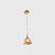 Brass Shaded Drop Pendant Vintage Handmade Tan Glass 1-Bulb Living Room Pendulum Light Brass Trapezoid Clearhalo 'Ceiling Lights' 'Glass shade' 'Glass' 'Industrial Pendants' 'Industrial' 'Middle Century Pendants' 'Pendant Lights' 'Pendants' 'Tiffany' Lighting' 2546609
