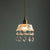 Brass 1-Head Ceiling Light Vintage Clear Glass Flower Pendant Light with Teardrop Crystals Brass Bowl Clearhalo 'Ceiling Lights' 'Glass shade' 'Glass' 'Industrial Pendants' 'Industrial' 'Middle Century Pendants' 'Pendant Lights' 'Pendants' 'Tiffany' Lighting' 2546623