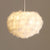 Fluffy Spherical Chandelier Simplicity Feather Dining Room Ceiling Light in White White Clearhalo 'Ceiling Lights' 'Chandeliers' 'Modern Chandeliers' 'Modern' Lighting' 2546697